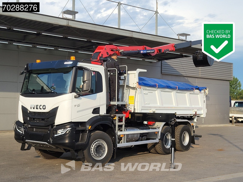 Iveco X-Way 480 6X4 NEW! HMF 2243Z-RCS Z-Crane kran 12m3 KH-Kipper Retarder Big-Axle - Kipper vrachtwagen, Kraanwagen: afbeelding 1 Iveco X-Way 480 6X4 NEW! HMF 2243Z-RCS Z-Crane kran 12m3 KH-Kipper Retarder Big-Axle - Kipper vrachtwagen, Kraanwagen: afbeelding 1