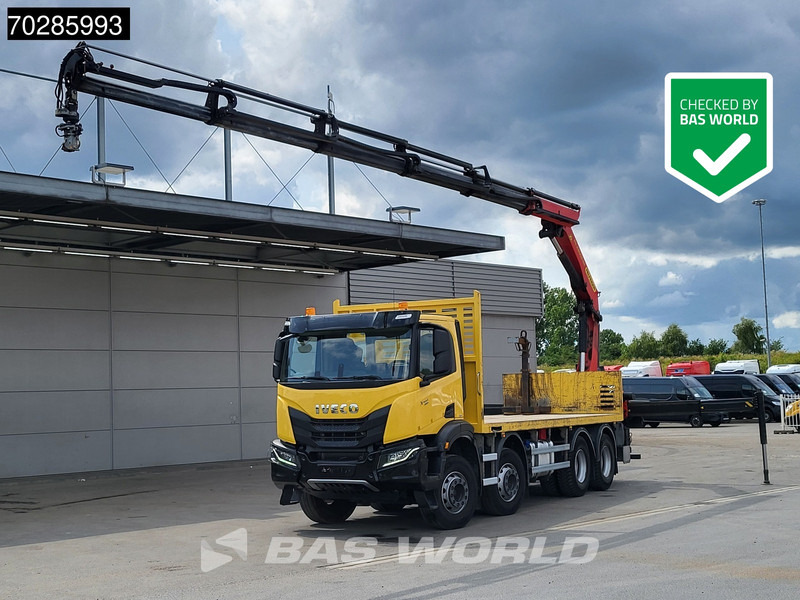 Iveco X-Way 480 8X4 Palfinger PK22002 EH Kran Crane Rotator Retarder Euro 6 - Vrachtwagen met open laadbak, Kraanwagen: afbeelding 1 Iveco X-Way 480 8X4 Palfinger PK22002 EH Kran Crane Rotator Retarder Euro 6 - Vrachtwagen met open laadbak, Kraanwagen: afbeelding 1