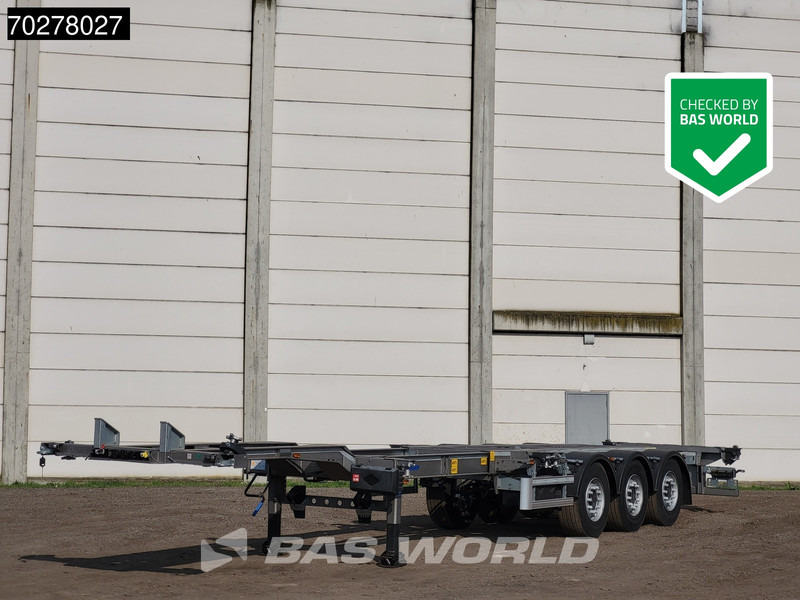 Lecitrailer SR3EC 3 axles UNUSED Liftachse Multi'45 - Containertransporter/ Wissellaadbak oplegger: afbeelding 1 Lecitrailer SR3EC 3 axles UNUSED Liftachse Multi'45 - Containertransporter/ Wissellaadbak oplegger: afbeelding 1