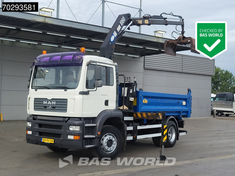 MAN TGA 18.310 TGA 4X2 NL-Truck HMF 1060 K2 Steelsuspension Euro 3 - Kipper vrachtwagen, Kraanwagen: afbeelding 1 MAN TGA 18.310 TGA 4X2 NL-Truck HMF 1060 K2 Steelsuspension Euro 3 - Kipper vrachtwagen, Kraanwagen: afbeelding 1