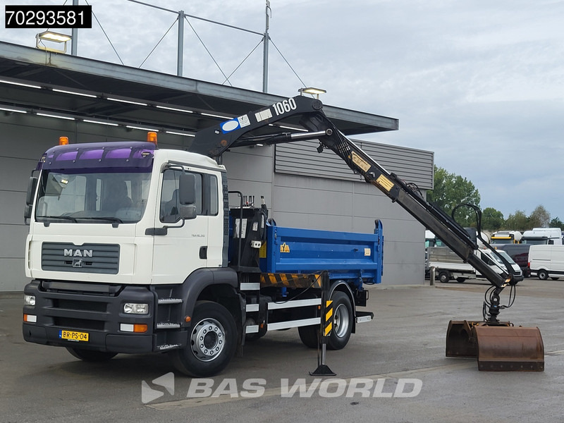MAN TGA 18.310 TGA 4X2 NL-Truck HMF 1060 K2 Steelsuspension Euro 3 - Kipper vrachtwagen, Kraanwagen: afbeelding 5 MAN TGA 18.310 TGA 4X2 NL-Truck HMF 1060 K2 Steelsuspension Euro 3 - Kipper vrachtwagen, Kraanwagen: afbeelding 5