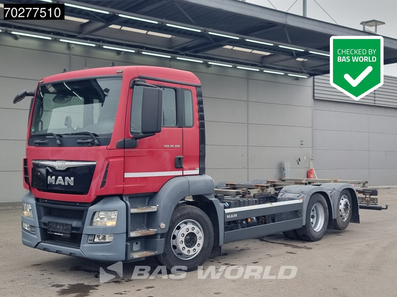 MAN TGS 26.320 6X2 BDF ADR Lift+lenkasche Automatic Euro 6 - Containertransporter/ Wissellaadbak vrachtwagen: afbeelding 1 MAN TGS 26.320 6X2 BDF ADR Lift+lenkasche Automatic Euro 6 - Containertransporter/ Wissellaadbak vrachtwagen: afbeelding 1