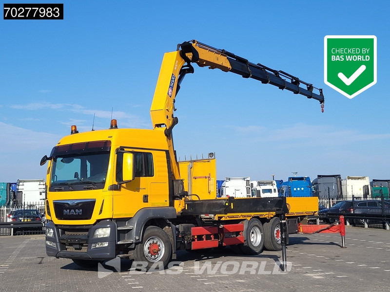 MAN TGS 26.480 6X4 HMF 5020-K6 Crane Kran Hydrodrive Lift+Lenkachse Euro 6 - Vrachtwagen met open laadbak, Kraanwagen: afbeelding 1 MAN TGS 26.480 6X4 HMF 5020-K6 Crane Kran Hydrodrive Lift+Lenkachse Euro 6 - Vrachtwagen met open laadbak, Kraanwagen: afbeelding 1