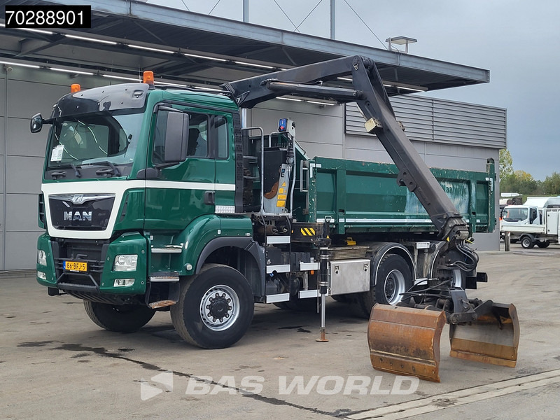 MAN TGS 33.440 TGS 6X6 NL-Truck 12m3 Jansen Tipper HMF 1643 Crane Steering-Axle Big-Axle Automatic Euro 6 - Kipper vrachtwagen, Kraanwagen: afbeelding 5 MAN TGS 33.440 TGS 6X6 NL-Truck 12m3 Jansen Tipper HMF 1643 Crane Steering-Axle Big-Axle Automatic Euro 6 - Kipper vrachtwagen, Kraanwagen: afbeelding 5