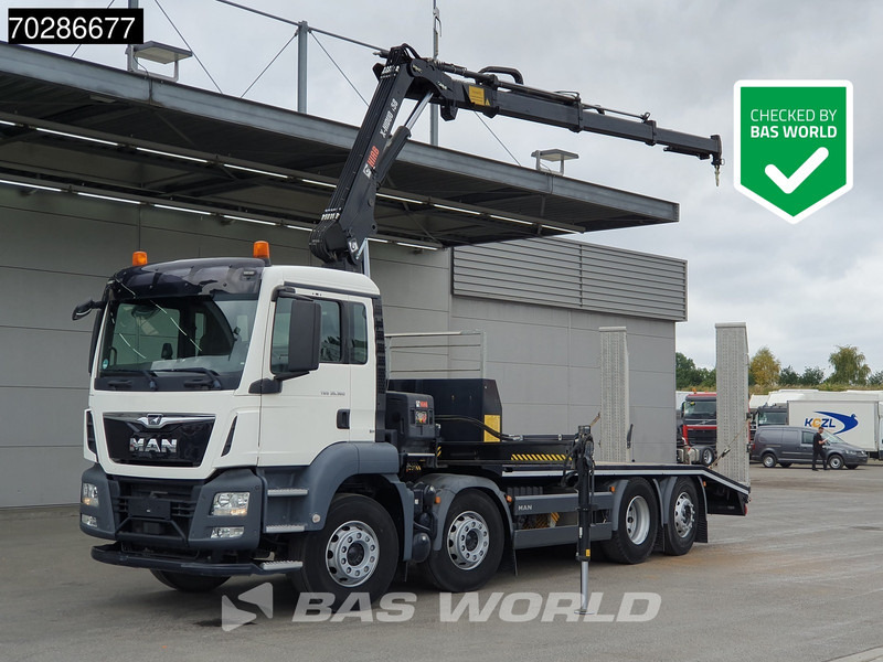 MAN TGS 35.360 8X2 HIAB X-Hiduo 158 BS-3 Crane Lift+lenkasche Machine transporter Euro 6 - Autovrachtwagen vrachtwagen, Kraanwagen: afbeelding 1 MAN TGS 35.360 8X2 HIAB X-Hiduo 158 BS-3 Crane Lift+lenkasche Machine transporter Euro 6 - Autovrachtwagen vrachtwagen, Kraanwagen: afbeelding 1