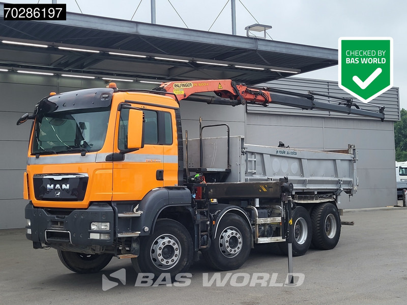 MAN TGS 35.400 8X4 Palfinger PK16001 K Kran Crane Retarder Big-Axle 2-Way tipper Euro 6 - Kipper vrachtwagen, Kraanwagen: afbeelding 1 MAN TGS 35.400 8X4 Palfinger PK16001 K Kran Crane Retarder Big-Axle 2-Way tipper Euro 6 - Kipper vrachtwagen, Kraanwagen: afbeelding 1