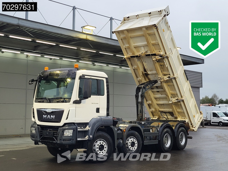 MAN TGS 35.440 8X4 12m3 Meiller 2 Way tipper Big-Axle Navi Euro 6 - Kipper vrachtwagen: afbeelding 1 MAN TGS 35.440 8X4 12m3 Meiller 2 Way tipper Big-Axle Navi Euro 6 - Kipper vrachtwagen: afbeelding 1