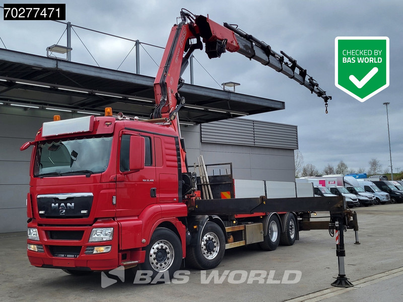 MAN TGS 35.480 8X4 Fassi F800BXP.28 Kran Crane Hydrodrive Lift-Lenkachse Euro 4 - Vrachtwagen met open laadbak, Kraanwagen: afbeelding 1 MAN TGS 35.480 8X4 Fassi F800BXP.28 Kran Crane Hydrodrive Lift-Lenkachse Euro 4 - Vrachtwagen met open laadbak, Kraanwagen: afbeelding 1
