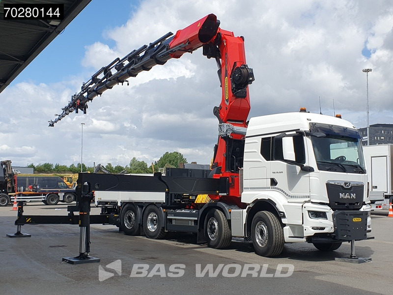 MAN TGS 35.520 8X4 Palfinger PK135.002 TEC 7 Kran Crane Hydrodrive Lift+steering axle Navi LED Euro 6 - Vrachtwagen met open laadbak, Kraanwagen: afbeelding 3 MAN TGS 35.520 8X4 Palfinger PK135.002 TEC 7 Kran Crane Hydrodrive Lift+steering axle Navi LED Euro 6 - Vrachtwagen met open laadbak, Kraanwagen: afbeelding 3
