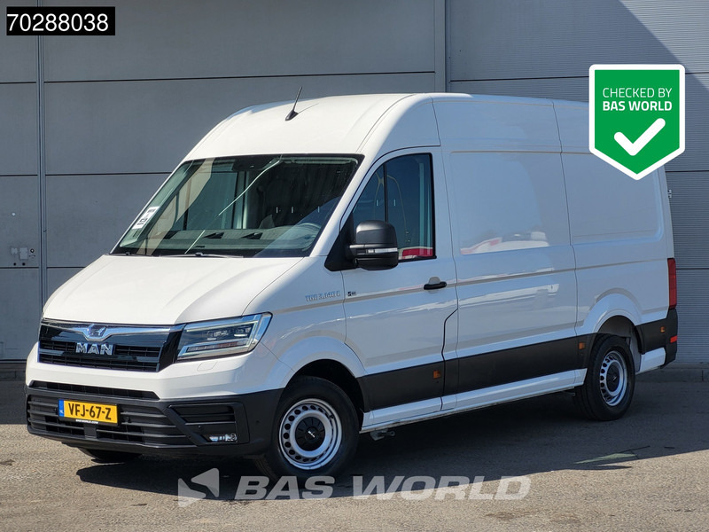 Gesloten bestelwagen, Elektrische bedrijfswagen MAN eTGE 3.140 Elektrisch 115km WLTP 36kWh L3H3 LED Navi Airco Cruise Camera Parkeersensoren L2H2 12m3 A/C Cruise control: afbeelding 1