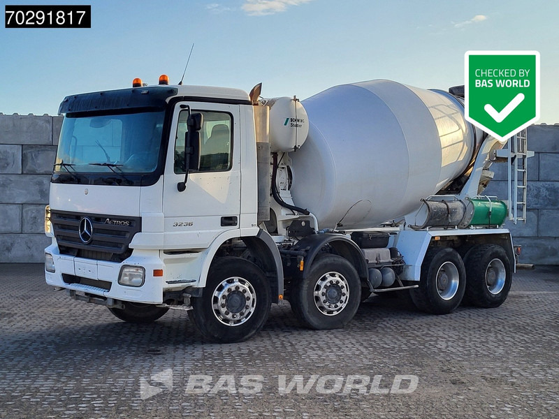 Mercedes-Benz Actros 3236 8X4 9m3 Stetter Mixer Retarder Steelsuspension Big-Axle Euro 3 - Betonmixer: afbeelding 1 Mercedes-Benz Actros 3236 8X4 9m3 Stetter Mixer Retarder Steelsuspension Big-Axle Euro 3 - Betonmixer: afbeelding 1