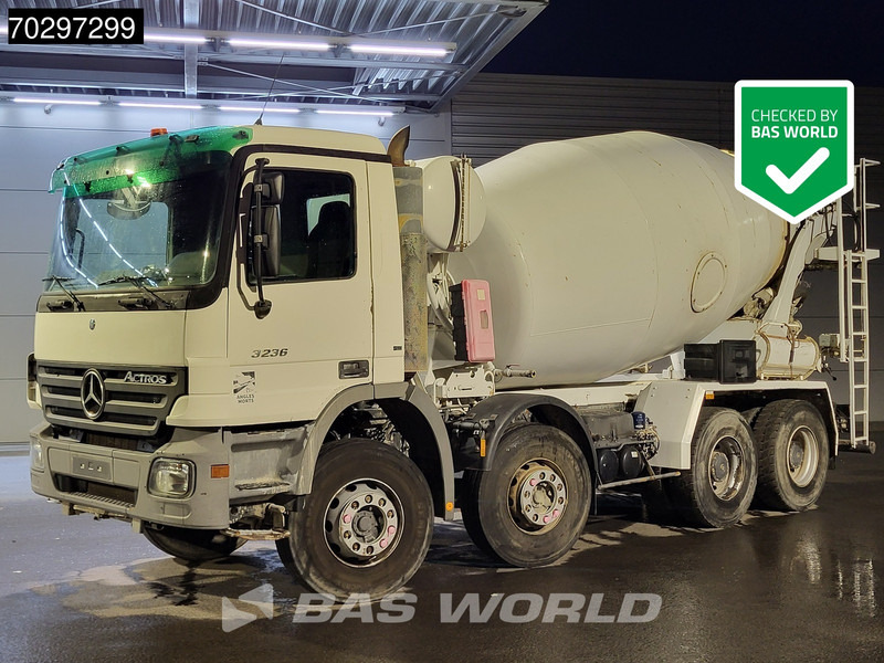 Mercedes-Benz Actros 3236 8X4 9m3 mixer Automatic Steelsuspension Euro 3 - Betonmixer: afbeelding 1 Mercedes-Benz Actros 3236 8X4 9m3 mixer Automatic Steelsuspension Euro 3 - Betonmixer: afbeelding 1