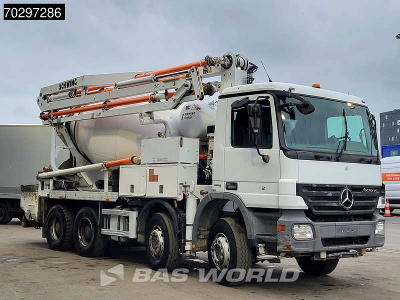 Mercedes-Benz Actros 3241 8X4 21meter Pump + 7m3 Stetter Mixer Steelsuspension Big-Axle Manual Euro 5 - Betonpomp: afbeelding 3 Mercedes-Benz Actros 3241 8X4 21meter Pump + 7m3 Stetter Mixer Steelsuspension Big-Axle Manual Euro 5 - Betonpomp: afbeelding 3