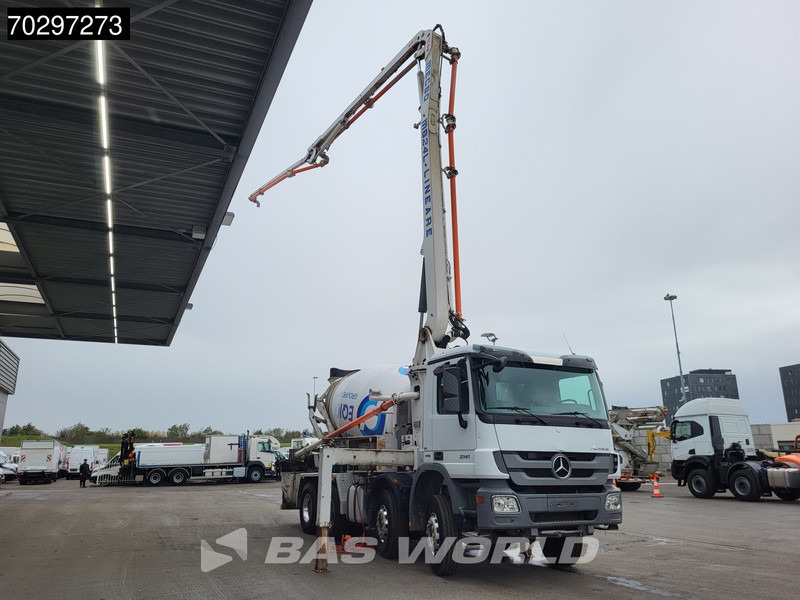 Mercedes-Benz Actros 3241 8X4 7m3 Mecbo Mixer Big-Axle Steelsuspension Pompe+Mixer Euro 5 - Betonpomp: afbeelding 3 Mercedes-Benz Actros 3241 8X4 7m3 Mecbo Mixer Big-Axle Steelsuspension Pompe+Mixer Euro 5 - Betonpomp: afbeelding 3