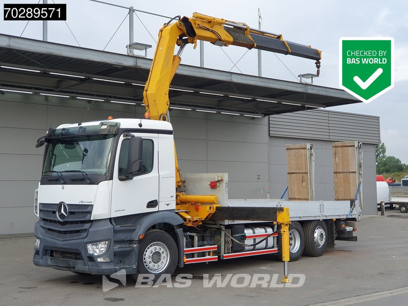 Mercedes-Benz Antos 2542 6X2 Fassi F330A023 Crane Kran Hydraulic ramps Retarder Lift+steering Euro 6 - Vrachtwagen met open laadbak, Kraanwagen: afbeelding 1 Mercedes-Benz Antos 2542 6X2 Fassi F330A023 Crane Kran Hydraulic ramps Retarder Lift+steering Euro 6 - Vrachtwagen met open laadbak, Kraanwagen: afbeelding 1