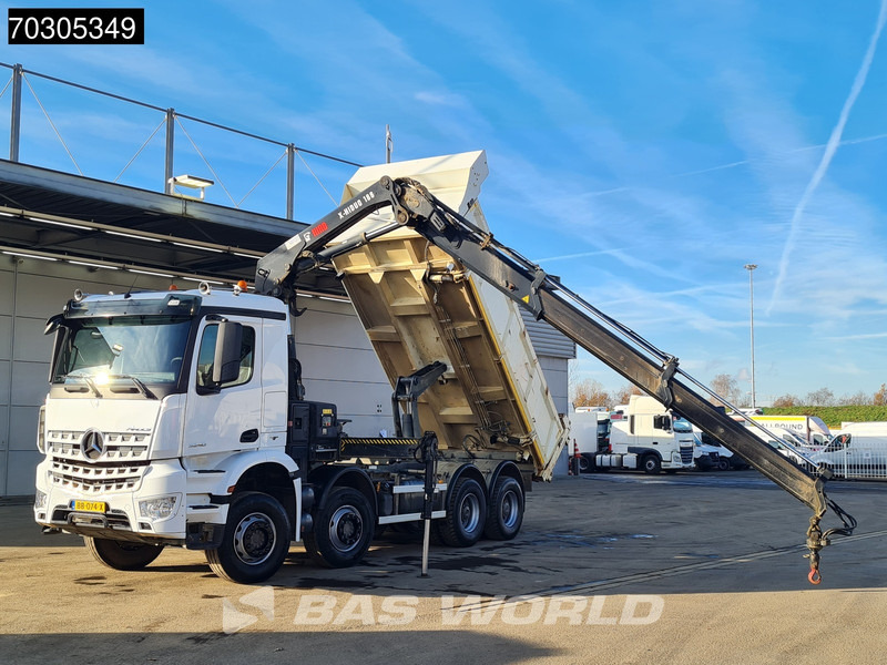 Mercedes-Benz Arocs 3240 8X4 HIAB X-HIDUO 188 E-2 Kran Crane 3-side tipper Big-Axle Euro 6 - Kipper vrachtwagen, Kraanwagen: afbeelding 3 Mercedes-Benz Arocs 3240 8X4 HIAB X-HIDUO 188 E-2 Kran Crane 3-side tipper Big-Axle Euro 6 - Kipper vrachtwagen, Kraanwagen: afbeelding 3