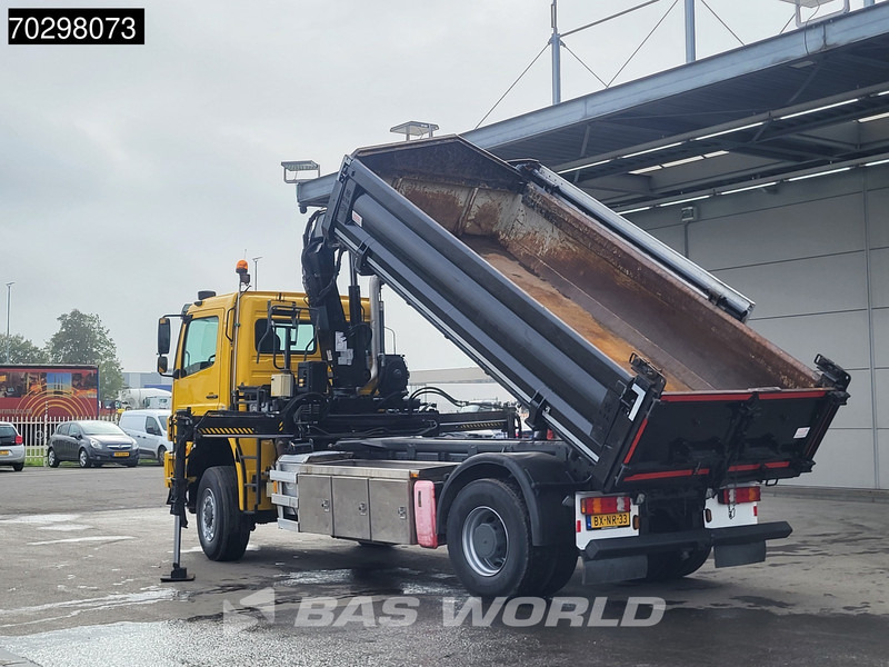 Kipper vrachtwagen, Kraanwagen Mercedes-Benz Axor 2124 Axor 4X4 8m3 Tipper HIAB 122 B-2 HIDUO Crane Steel suspension Automatic Big-Axle Euro 5: afbeelding 14