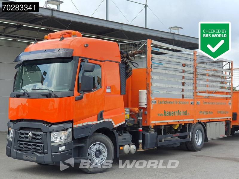 Renault C 380 4X2 Palfinger PK18002-EH Retarder Automatic Standklima Euro 6 - Vrachtwagen met open laadbak, Kraanwagen: afbeelding 1 Renault C 380 4X2 Palfinger PK18002-EH Retarder Automatic Standklima Euro 6 - Vrachtwagen met open laadbak, Kraanwagen: afbeelding 1