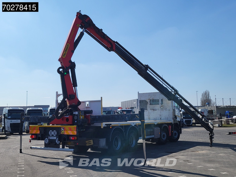 Vrachtwagen met open laadbak, Kraanwagen Renault C 430 8X4 Palfinger 22002 EH kran Crane Big-Axle steel suspension Euro 6: afbeelding 8