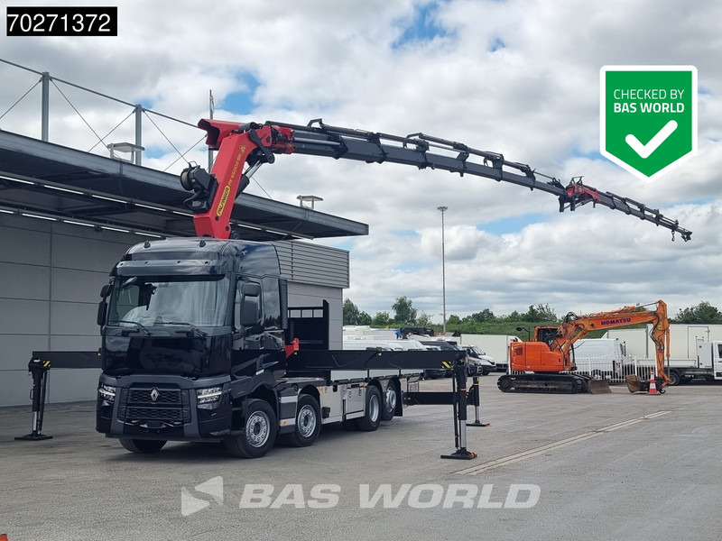 Renault C 520 8X2 Palfinger PK65002 SH Crane Jib Winch Lift+steering Axle Euro 6 - Vrachtwagen met open laadbak, Kraanwagen: afbeelding 1 Renault C 520 8X2 Palfinger PK65002 SH Crane Jib Winch Lift+steering Axle Euro 6 - Vrachtwagen met open laadbak, Kraanwagen: afbeelding 1