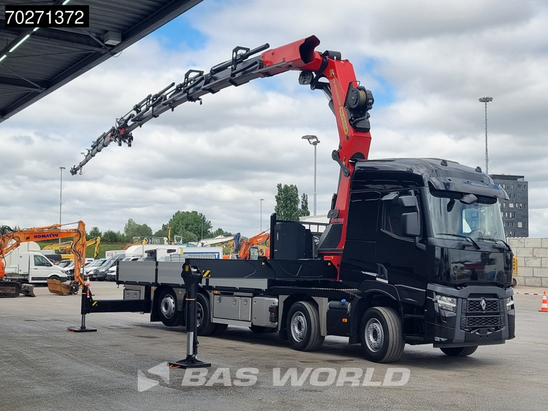 Renault C 520 8X2 Palfinger PK65002 SH Crane Jib Winch Lift+steering Axle Euro 6 - Vrachtwagen met open laadbak, Kraanwagen: afbeelding 3 Renault C 520 8X2 Palfinger PK65002 SH Crane Jib Winch Lift+steering Axle Euro 6 - Vrachtwagen met open laadbak, Kraanwagen: afbeelding 3
