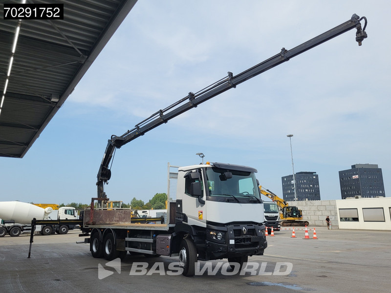 Renault K 380 6X4 HIAB X-HIDUO 188 E-5 Crane Steelsuspension Big-Axle Automatic Euro 6 - Vrachtwagen met open laadbak, Kraanwagen: afbeelding 3 Renault K 380 6X4 HIAB X-HIDUO 188 E-5 Crane Steelsuspension Big-Axle Automatic Euro 6 - Vrachtwagen met open laadbak, Kraanwagen: afbeelding 3