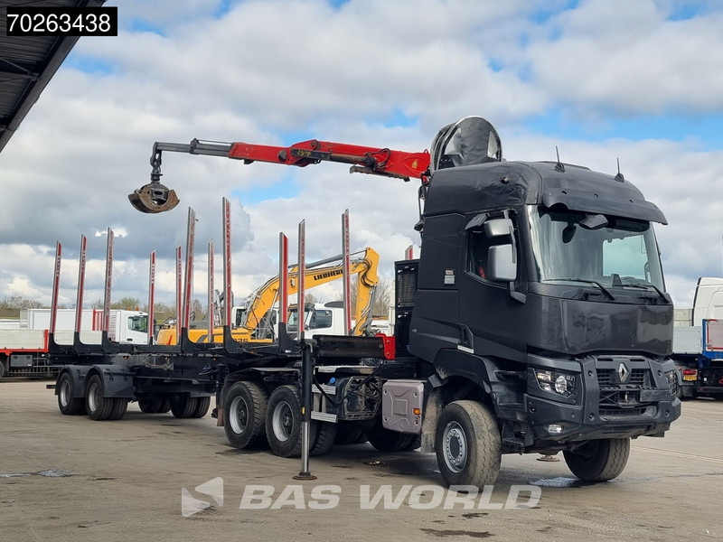 Renault K 520 6X6 Holz Kran Palfinger Q180Z96 6x6 Big-Axle Steelsuspension - Houttransport, Kraanwagen: afbeelding 2 Renault K 520 6X6 Holz Kran Palfinger Q180Z96 6x6 Big-Axle Steelsuspension - Houttransport, Kraanwagen: afbeelding 2