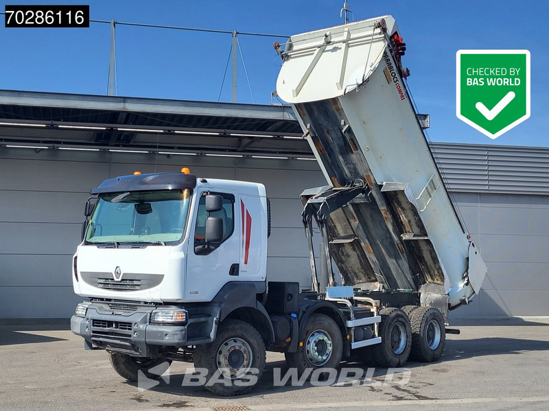 Renault Kerax 430 8X4 16m3 tipper Retarder Big-Axle steel suspension automatic Euro 5 - Kipper vrachtwagen: afbeelding 1 Renault Kerax 430 8X4 16m3 tipper Retarder Big-Axle steel suspension automatic Euro 5 - Kipper vrachtwagen: afbeelding 1