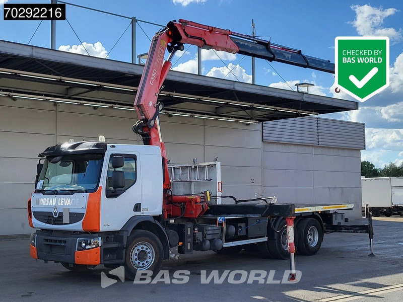Renault Premium 370 6X2 Fassi F330B.23 Kran Crane Manual Big-Axle Lift-Axle Euro 4 - Vrachtwagen met open laadbak, Kraanwagen: afbeelding 1 Renault Premium 370 6X2 Fassi F330B.23 Kran Crane Manual Big-Axle Lift-Axle Euro 4 - Vrachtwagen met open laadbak, Kraanwagen: afbeelding 1