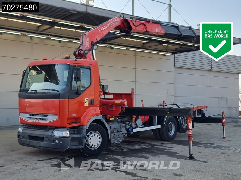Renault Premium 420 6X2 Fassi F450AXP.22 Kran Crane Lift-axle Manual Euro 3 - Vrachtwagen met open laadbak, Kraanwagen: afbeelding 1 Renault Premium 420 6X2 Fassi F450AXP.22 Kran Crane Lift-axle Manual Euro 3 - Vrachtwagen met open laadbak, Kraanwagen: afbeelding 1