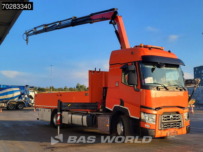 Renault T 380 4X2 Palfinger PK18002-EH Kran Crane Retarder Standklima Euro 6 - Vrachtwagen met open laadbak, Kraanwagen: afbeelding 3 Renault T 380 4X2 Palfinger PK18002-EH Kran Crane Retarder Standklima Euro 6 - Vrachtwagen met open laadbak, Kraanwagen: afbeelding 3