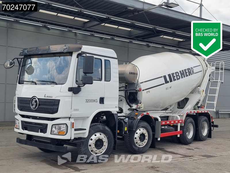 SHACMAN L3000 8X4 NEW 8m3 Liebherr Mixer Big Axle Steel suspension - Betonmixer: afbeelding 1 SHACMAN L3000 8X4 NEW 8m3 Liebherr Mixer Big Axle Steel suspension - Betonmixer: afbeelding 1