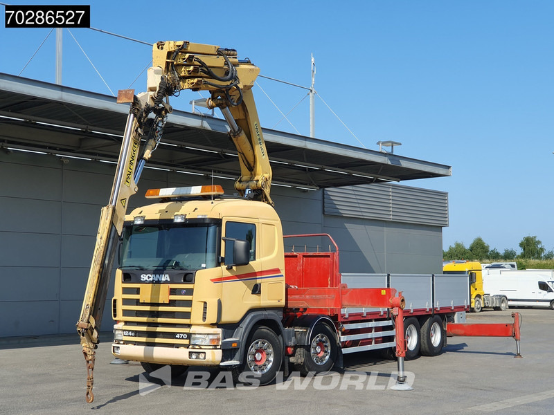 Scania 124G 470 8X4 Palfinger PK45000 C4 Crane Kran Fly-Jib Manual Steering Axle Euro 3 - Vrachtwagen met open laadbak, Kraanwagen: afbeelding 5 Scania 124G 470 8X4 Palfinger PK45000 C4 Crane Kran Fly-Jib Manual Steering Axle Euro 3 - Vrachtwagen met open laadbak, Kraanwagen: afbeelding 5