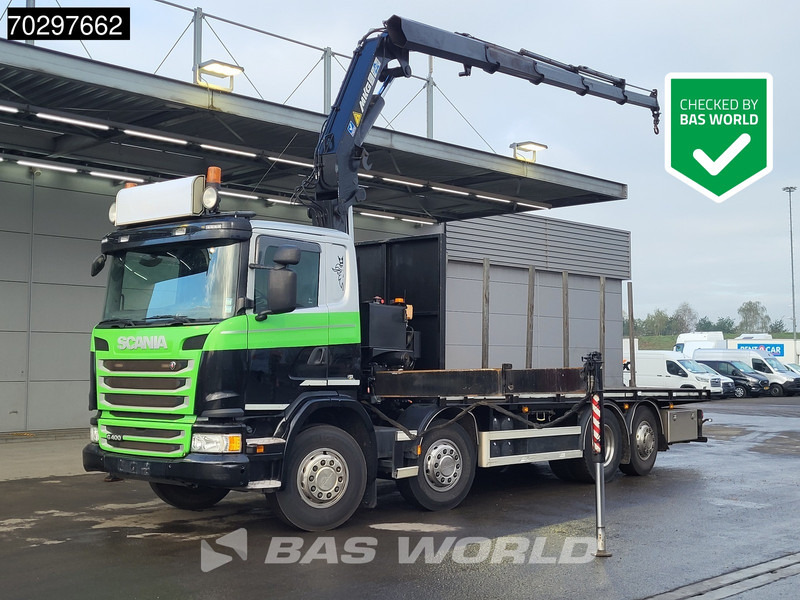 Scania G400 G 8X2 MKG HLK 231 HPA4 Crane Retarder Lift+Steering-Axle Euro 5 - Vrachtwagen met open laadbak, Kraanwagen: afbeelding 1 Scania G400 G 8X2 MKG HLK 231 HPA4 Crane Retarder Lift+Steering-Axle Euro 5 - Vrachtwagen met open laadbak, Kraanwagen: afbeelding 1