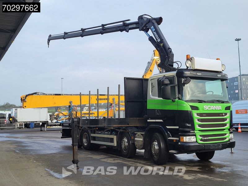 Scania G400 G 8X2 MKG HLK 231 HPA4 Crane Retarder Lift+Steering-Axle Euro 5 - Vrachtwagen met open laadbak, Kraanwagen: afbeelding 3 Scania G400 G 8X2 MKG HLK 231 HPA4 Crane Retarder Lift+Steering-Axle Euro 5 - Vrachtwagen met open laadbak, Kraanwagen: afbeelding 3