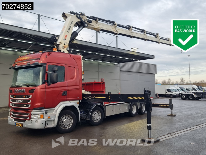 Scania G450 8X2 NL-Truck Hiab X-HIPRO 1058EP-6 Kran Front stab Retarder Euro 6 - Vrachtwagen met open laadbak, Kraanwagen: afbeelding 1 Scania G450 8X2 NL-Truck Hiab X-HIPRO 1058EP-6 Kran Front stab Retarder Euro 6 - Vrachtwagen met open laadbak, Kraanwagen: afbeelding 1