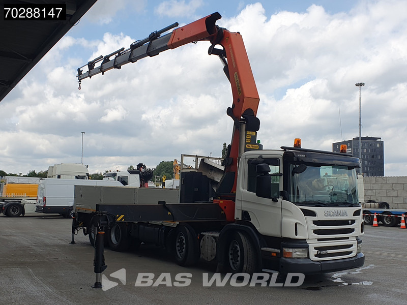 Scania P420 8X4 Palfinger PK 53002-SH Crane Lift+steering Manual Big-Axle Euro 5 - Vrachtwagen met open laadbak, Kraanwagen: afbeelding 3 Scania P420 8X4 Palfinger PK 53002-SH Crane Lift+steering Manual Big-Axle Euro 5 - Vrachtwagen met open laadbak, Kraanwagen: afbeelding 3
