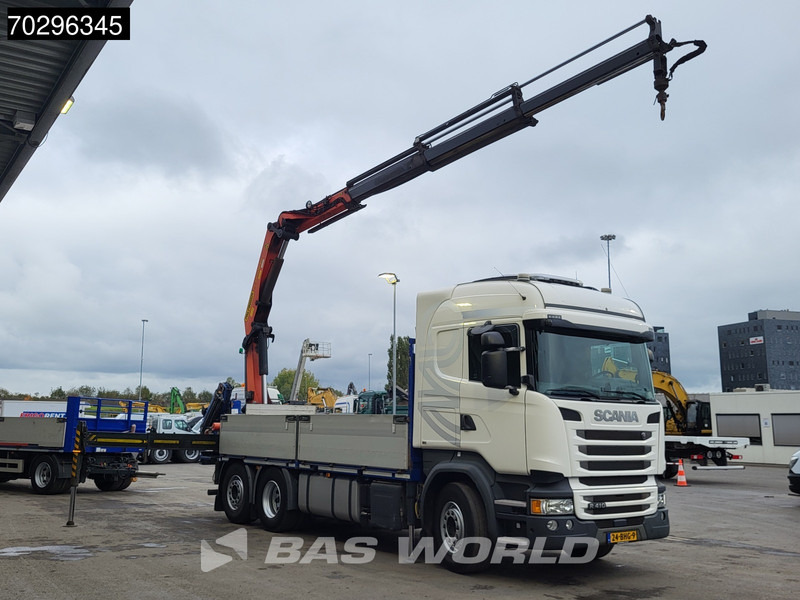 Scania R410 R 6X2 NL-Truck Palfinger PK22002-EH Crane Kran Lift+Steering-Axle Euro 6 - Vrachtwagen met open laadbak, Kraanwagen: afbeelding 3 Scania R410 R 6X2 NL-Truck Palfinger PK22002-EH Crane Kran Lift+Steering-Axle Euro 6 - Vrachtwagen met open laadbak, Kraanwagen: afbeelding 3