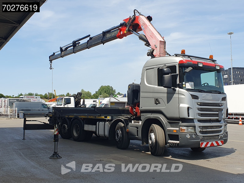 Scania R480 8X2 FASSI F660AXP.25 Manual Retarder Lift+Lenkachse Euro 5 - Vrachtwagen met open laadbak, Kraanwagen: afbeelding 2 Scania R480 8X2 FASSI F660AXP.25 Manual Retarder Lift+Lenkachse Euro 5 - Vrachtwagen met open laadbak, Kraanwagen: afbeelding 2