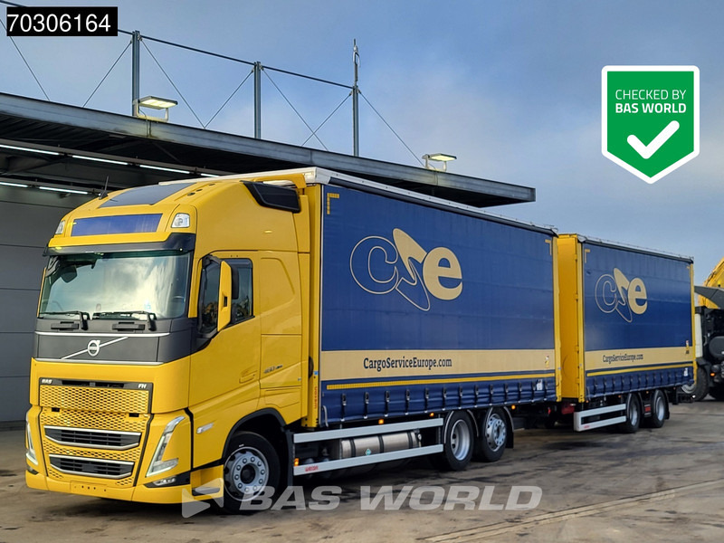 Volvo FH 460 6X2 Curtainsider Combi LNG Engine Sliding roof Lift Axle I-Park cool VEB+ - Schuifzeilen vrachtwagen: afbeelding 1 Volvo FH 460 6X2 Curtainsider Combi LNG Engine Sliding roof Lift Axle I-Park cool VEB+ - Schuifzeilen vrachtwagen: afbeelding 1