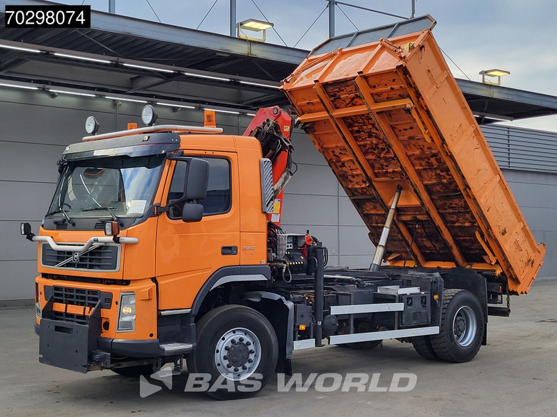 Volvo FM 340 FM 4X4 4x4 Crane Palfinger PK10501 Tipper Big-Axle Full Steel - Kipper vrachtwagen, Kraanwagen: afbeelding 3 Volvo FM 340 FM 4X4 4x4 Crane Palfinger PK10501 Tipper Big-Axle Full Steel - Kipper vrachtwagen, Kraanwagen: afbeelding 3