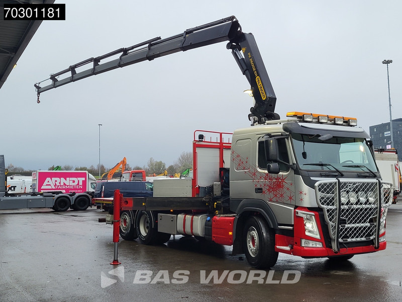 Volvo FM 410 FM 6X2 Palfinger PK 26002-EH E Kran Crane Lift +steering axle Automatic Euro 6 - Vrachtwagen met open laadbak, Kraanwagen: afbeelding 3 Volvo FM 410 FM 6X2 Palfinger PK 26002-EH E Kran Crane Lift +steering axle Automatic Euro 6 - Vrachtwagen met open laadbak, Kraanwagen: afbeelding 3