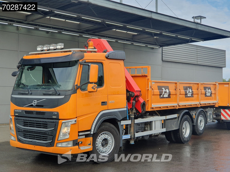 Volvo FM 420 6X2 HMF 2120 K 4 Crane Lift+lenkasche Euro 6 - Kipper vrachtwagen, Kraanwagen: afbeelding 3 Volvo FM 420 6X2 HMF 2120 K 4 Crane Lift+lenkasche Euro 6 - Kipper vrachtwagen, Kraanwagen: afbeelding 3