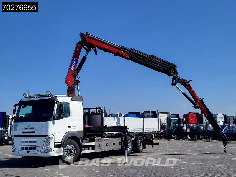 Volvo FM 450 6X2 HMF 3220 Crane Kran Lift-Lenkachse VEB+ Euro 6 - Vrachtwagen met open laadbak, Kraanwagen: afbeelding 5 Volvo FM 450 6X2 HMF 3220 Crane Kran Lift-Lenkachse VEB+ Euro 6 - Vrachtwagen met open laadbak, Kraanwagen: afbeelding 5