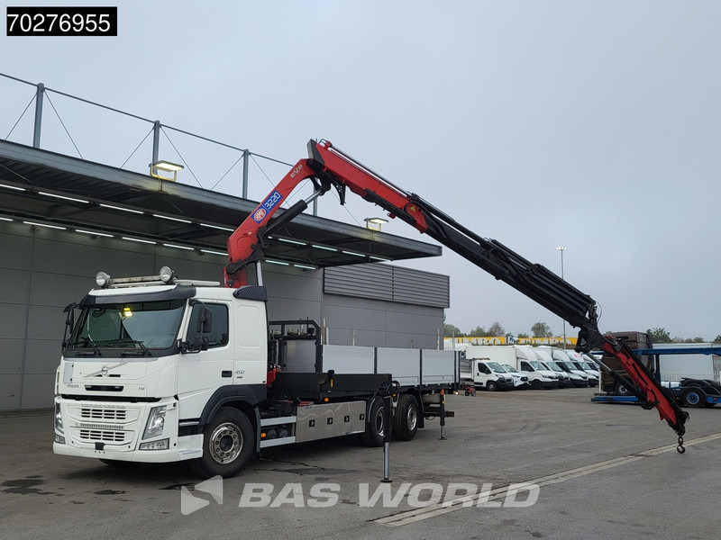 Volvo FM 450 6X2 HMF3220 K5 + Jib K5 Crane Kran Lift-Steering Axle VEB+ Automatic - Vrachtwagen met open laadbak, Kraanwagen: afbeelding 5 Volvo FM 450 6X2 HMF3220 K5 + Jib K5 Crane Kran Lift-Steering Axle VEB+ Automatic - Vrachtwagen met open laadbak, Kraanwagen: afbeelding 5