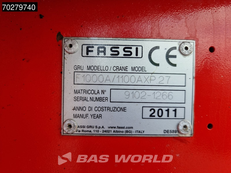 Leasing Volvo FM 450 8X2 FASSI 100 Ton/Meter Crane Kran 7 + 6 Jib Lift+steering Axle Euro 5 Volvo FM 450 8X2 FASSI 100 Ton/Meter Crane Kran 7 + 6 Jib Lift+steering Axle Euro 5: afbeelding 20