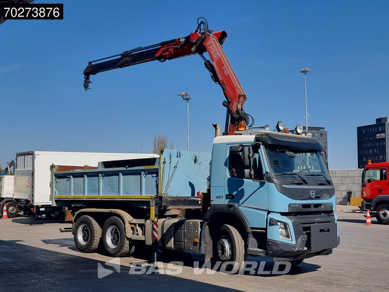 Volvo FMX 420 6X4 Fassi F155A.2.22 Crane 9m3 Big-Axle Automatic Euro 5 - Kipper vrachtwagen, Kraanwagen: afbeelding 2 Volvo FMX 420 6X4 Fassi F155A.2.22 Crane 9m3 Big-Axle Automatic Euro 5 - Kipper vrachtwagen, Kraanwagen: afbeelding 2