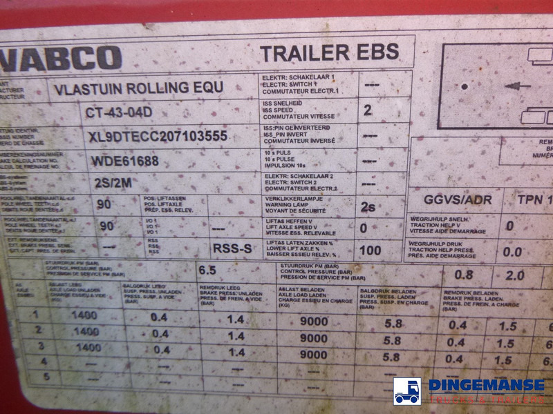 Containertransporter/ Wissellaadbak oplegger D-Tec 4-axle container combi trailer (3 + 1 axles) 20-30-40-45 ft: afbeelding 17