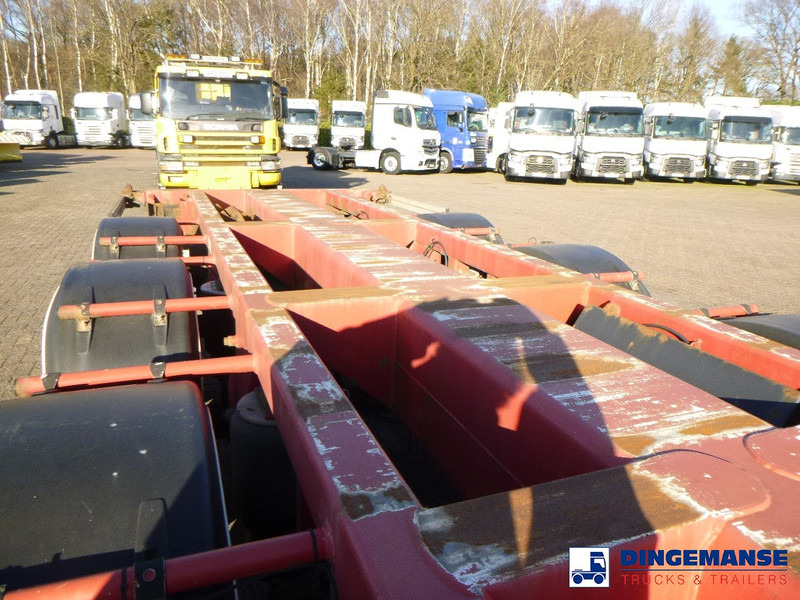 Containertransporter/ Wissellaadbak oplegger D-Tec 4-axle container combi trailer (3 + 1 axles) 20-30-40-45 ft: afbeelding 6
