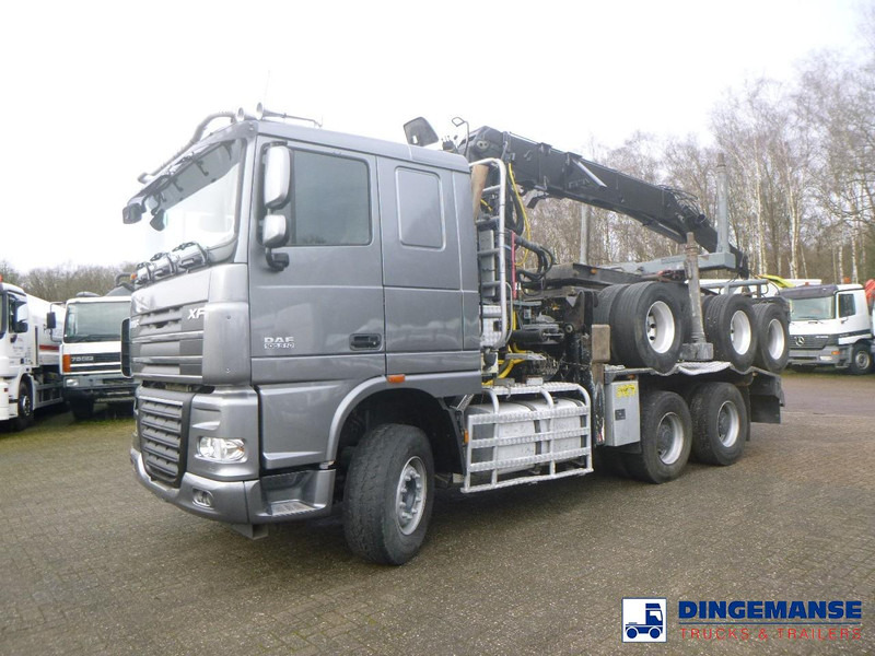 DAF XF 105.510 6x4 + Loglift F281S83 crane / timber truck + dolly - Kraanwagen: afbeelding 1 DAF XF 105.510 6x4 + Loglift F281S83 crane / timber truck + dolly - Kraanwagen: afbeelding 1